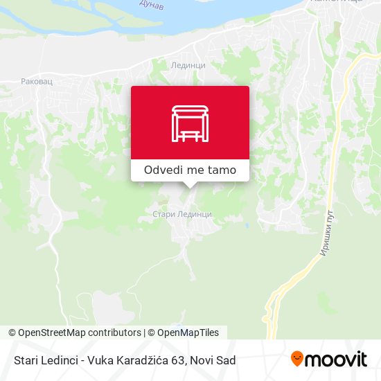 Stari Ledinci - Vuka Karadžića 63 mapa