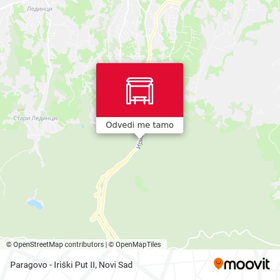 Paragovo - Iriški Put II mapa