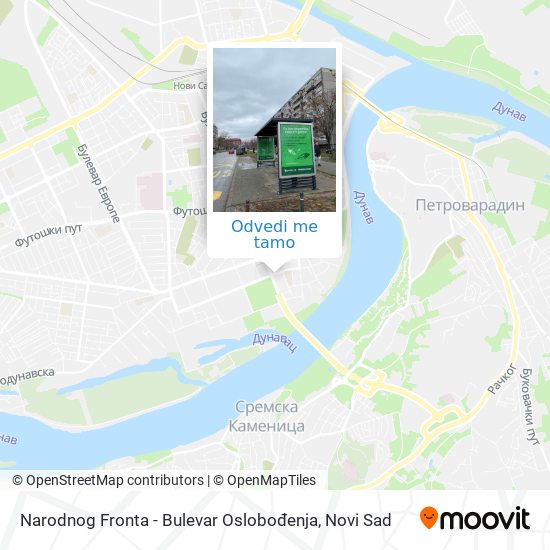 Narodnog Fronta - Bulevar Oslobođenja mapa