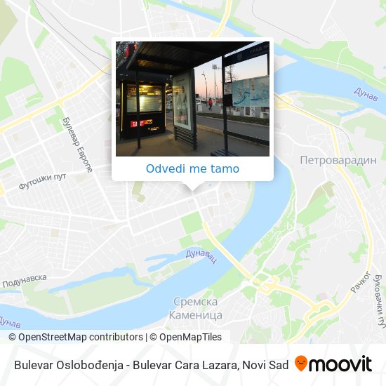 Bulevar Oslobođenja - Bulevar Cara Lazara mapa