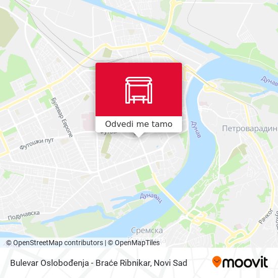 Bulеvar Oslobođenja - Braće Ribnikar mapa