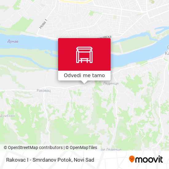 Rakovac I - Smrdanov Potok mapa