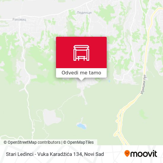 Stari Ledinci - Vuka Karadžića 134 mapa