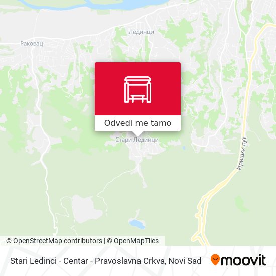 Stari Ledinci - Centar - Pravoslavna Crkva mapa