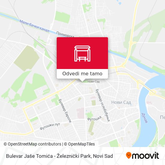 Bulevar Jaše Tomića - Železnički Park mapa