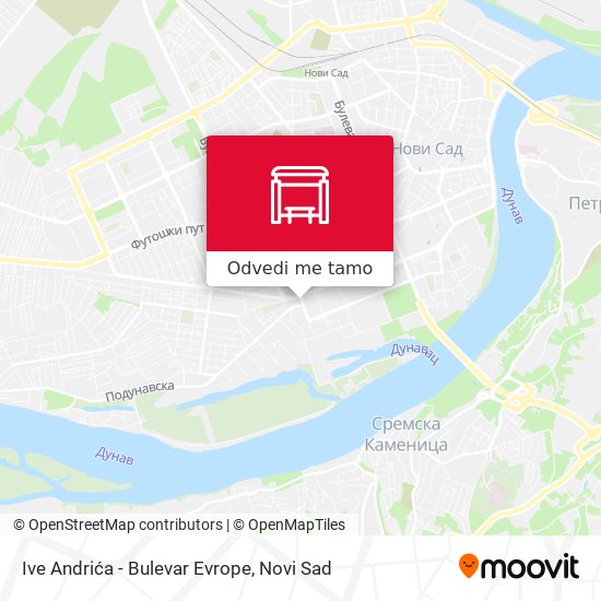 Ive Andrića - Bulevar Evrope mapa