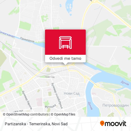 Partizanska - Temerinska mapa