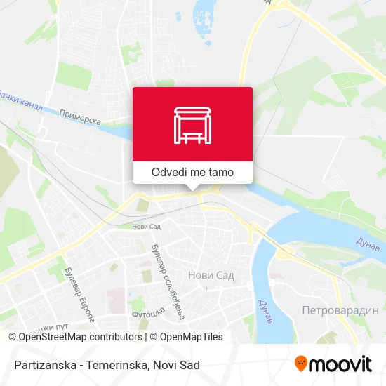 Partizanska - Temerinska mapa