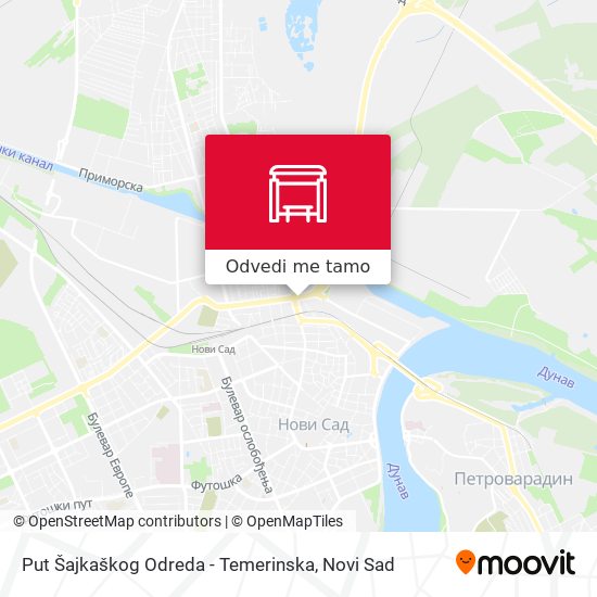 Put Šajkaškog Odreda - Temerinska mapa