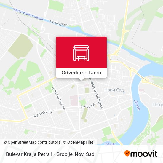 Bulevar Kralja Petra I - Groblje mapa