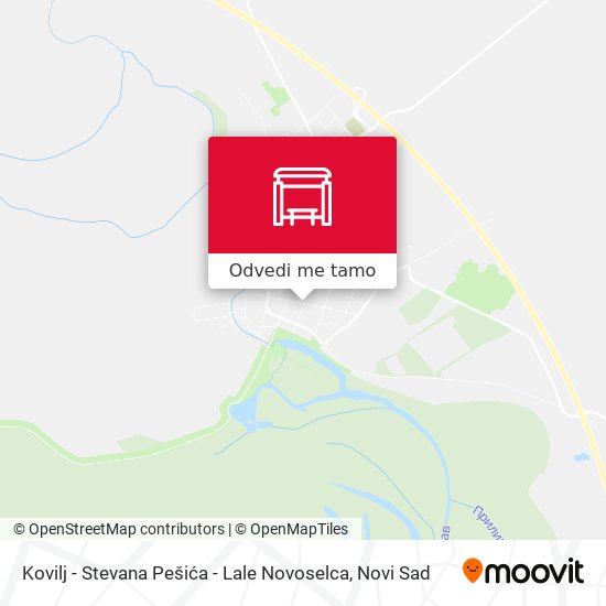 Kovilj - Stevana Pešića - Lale Novoselca mapa