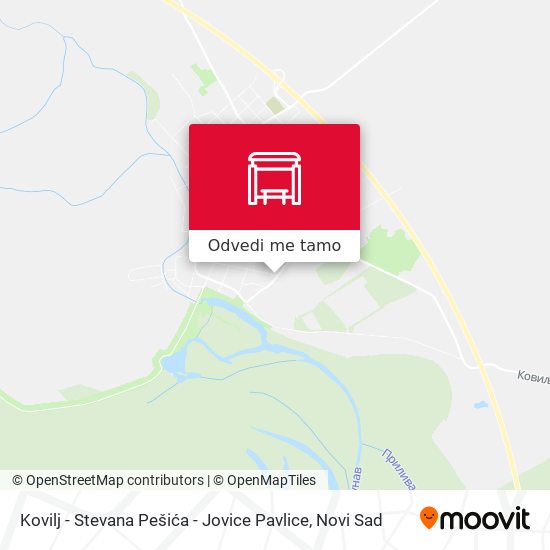 Kovilj - Stevana Pešića - Jovice Pavlice mapa