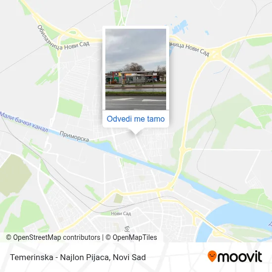 Temerinska - Najlon Pijaca mapa
