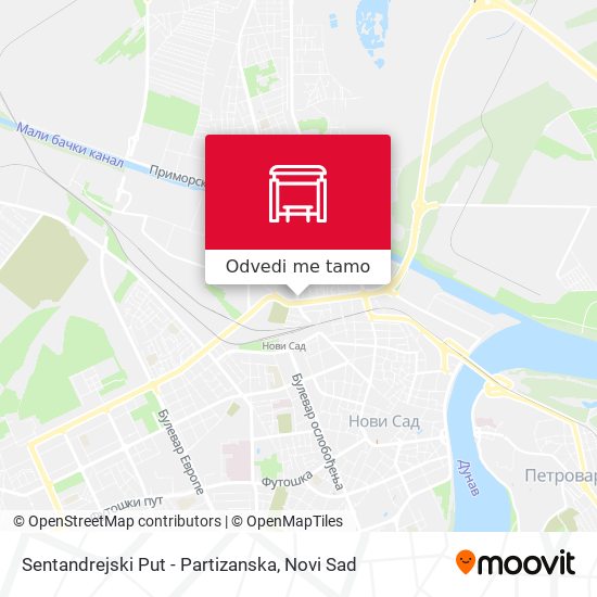 Sentandrejski Put - Partizanska mapa