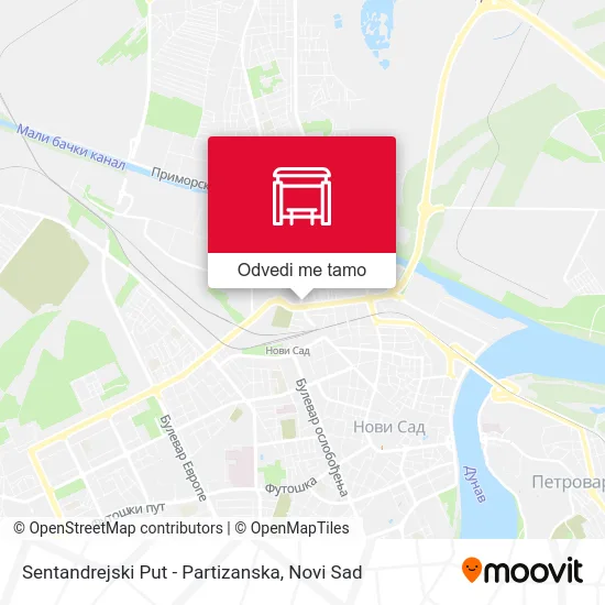 Sentandrejski Put - Partizanska mapa