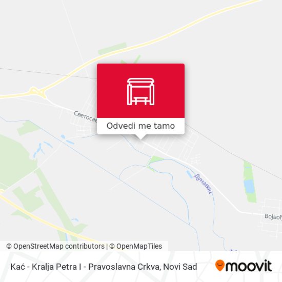 Kać - Kralja Petra I - Pravoslavna Crkva mapa