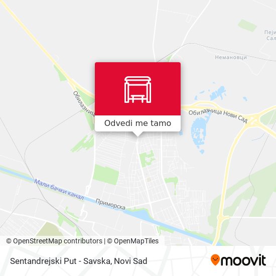 Sentandrejski Put - Savska mapa