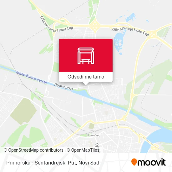 Primorska - Sentandrejski Put mapa