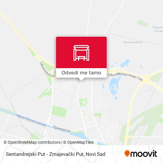 Sentandrejski Put - Zmajevački Put mapa