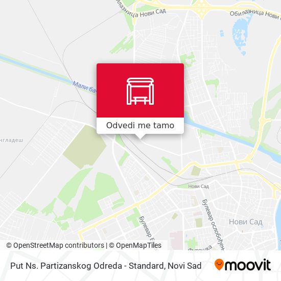 Put Ns. Partizanskog Odreda - Standard mapa