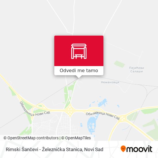 Rimski Šančevi - Železnička Stanica mapa