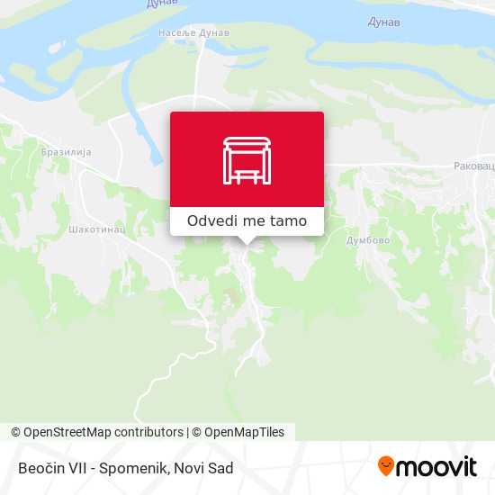 Beočin VII - Spomenik mapa
