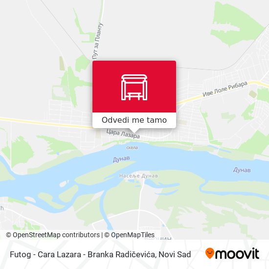 Futog - Cara Lazara - Branka Radičevića mapa