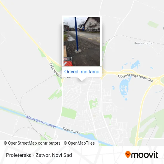 Proleterska - Zatvor mapa