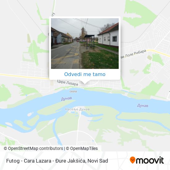 Futog - Cara Lazara - Đure Jakšića mapa
