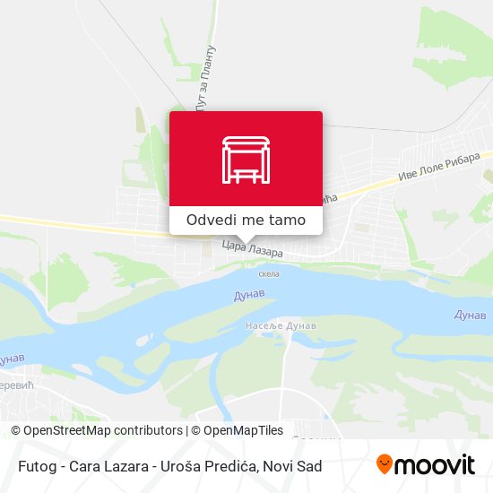 Futog - Cara Lazara - Uroša Predića mapa