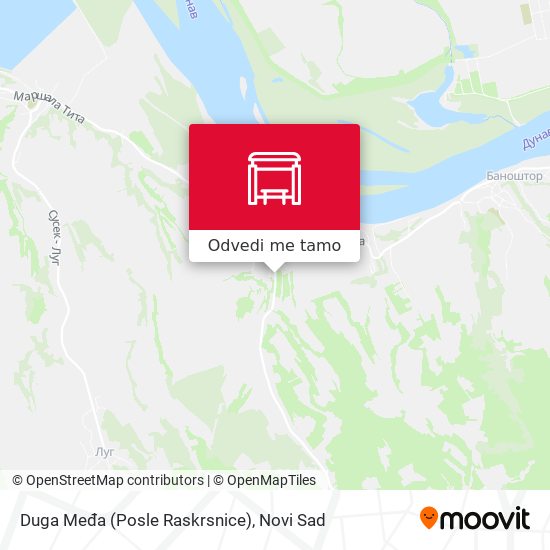 Duga Međa (Posle Raskrsnice) mapa