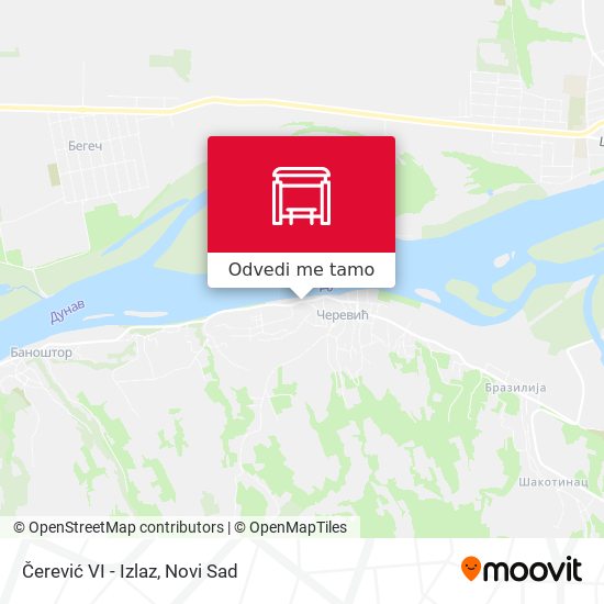 Čerević VI - Izlaz mapa