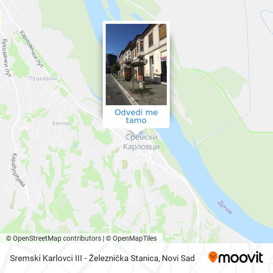 Sremski Karlovci III - Železnička Stanica mapa