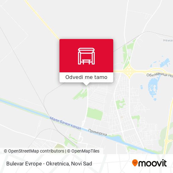 Bulevar Evrope - Okretnica mapa