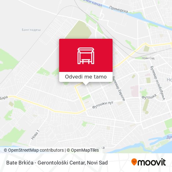 Bate Brkića - Gerontološki Centar mapa