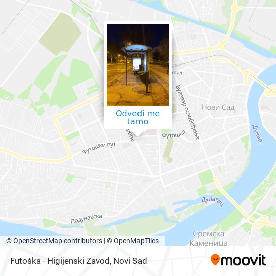 Futoška - Higijenski Zavod mapa