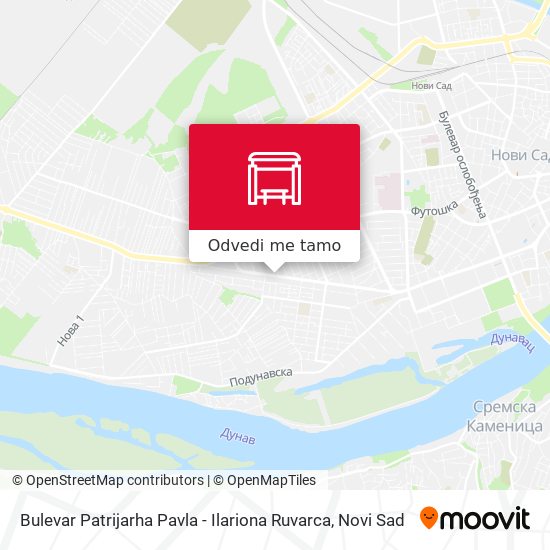 Bulevar Patrijarha Pavla - Ilariona Ruvarca mapa