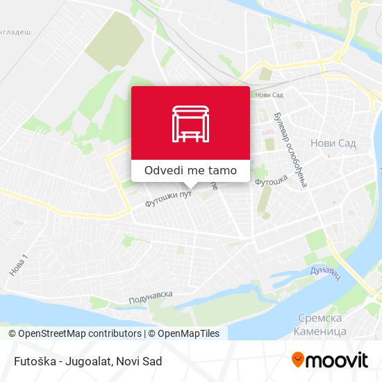 Futoška - Jugoalat mapa