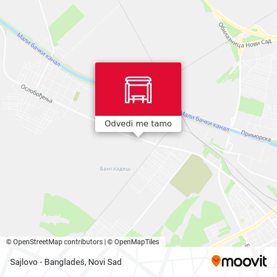 Sajlovo - Bangladeš mapa