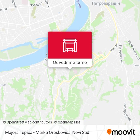 Majora Tepića - Marka Oreškovića mapa