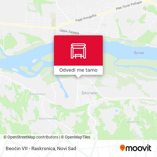 Beočin VII - Raskrsnica mapa