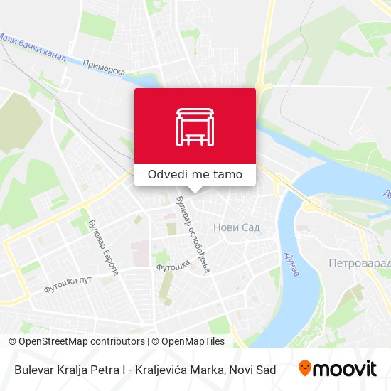 Bulevar Kralja Petra I - Kraljevića Marka mapa