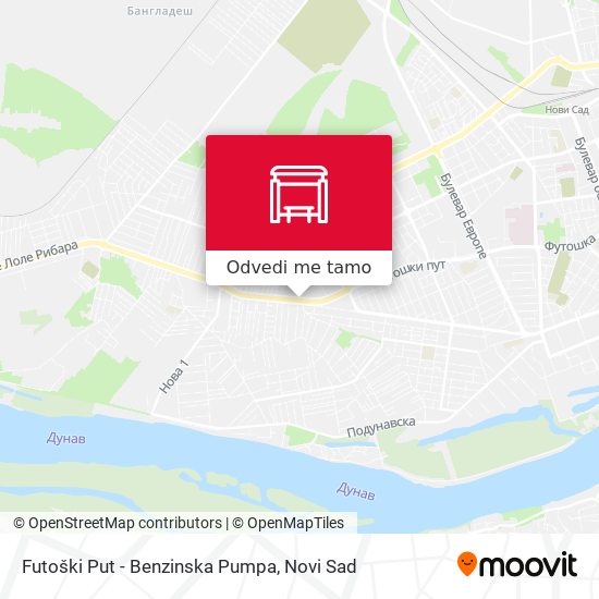 Futoški Put - Benzinska Pumpa mapa