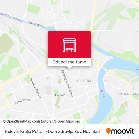 Bulevar Kralja Petra I - Dom Zdravlja Zov mapa