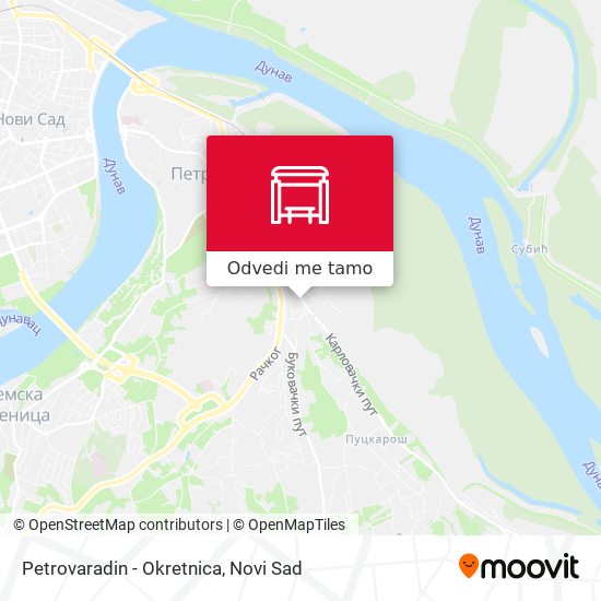 Petrovaradin - Okretnica mapa