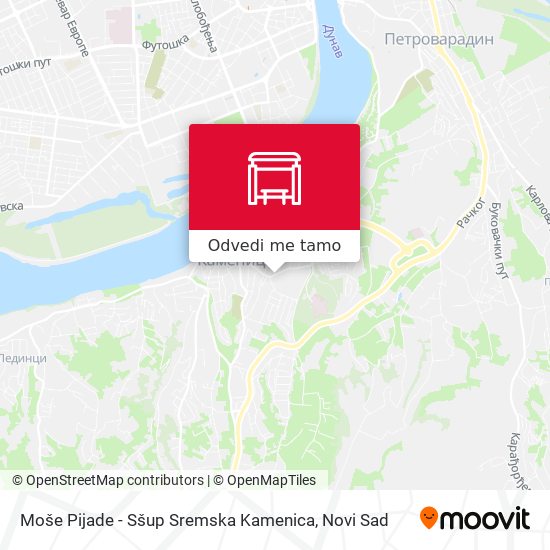 Moše Pijade - Sšup Sremska Kamenica mapa