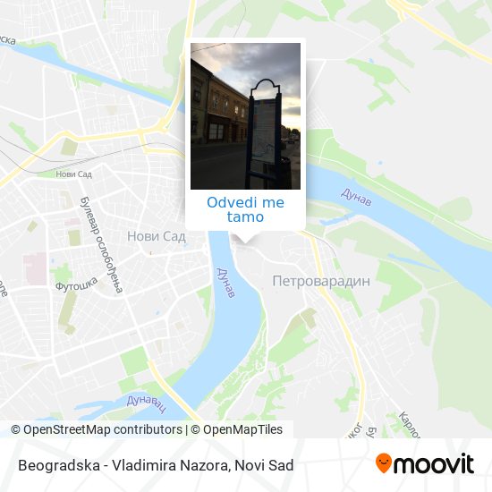 Beogradska - Vladimira Nazora mapa