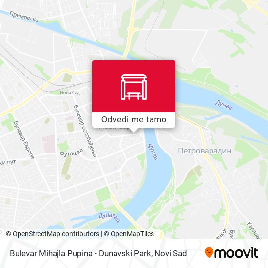 Bulevar Mihajla Pupina - Dunavski Park mapa