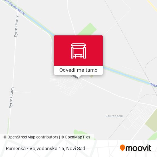 Rumenka - Vojvođanska 15 mapa