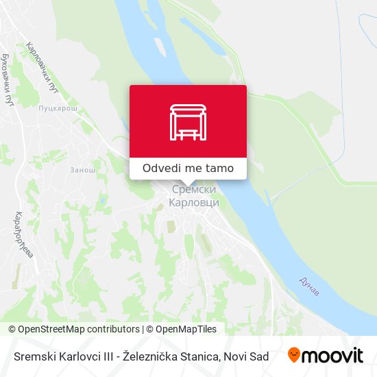 Sremski Karlovci III - Železnička Stanica mapa